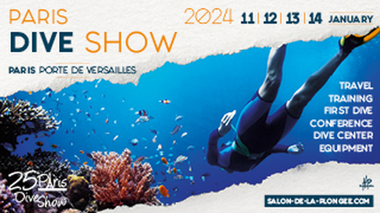 Mayotte sera au Salon de la Plongée à Paris les 11 - 12 - 13 & 14 janvier 2024