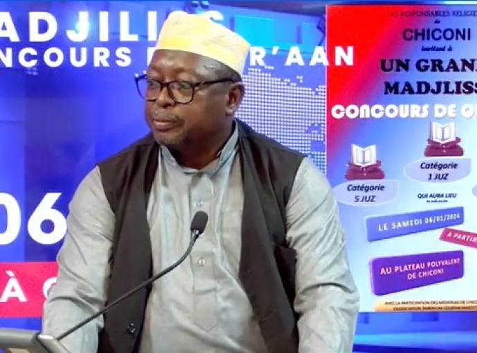 L'annonce du Madjiliss du 06 janvier 2024 à Chiconi