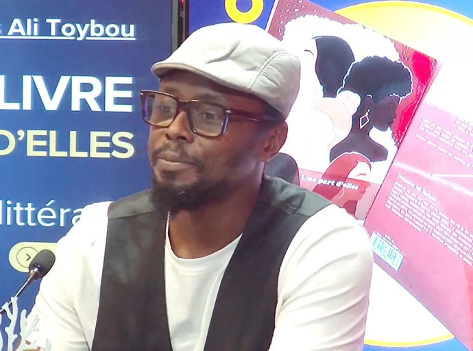 Avec Dominus A Toybou, auteur, poète, pour "Une part d'elles"